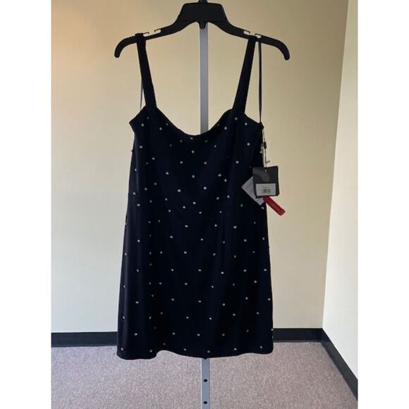 Ieena Mac Duggal NWT Sleeveless Rhinestone Encrusted Black Mini Sz 12 - Picture 4 of 9
